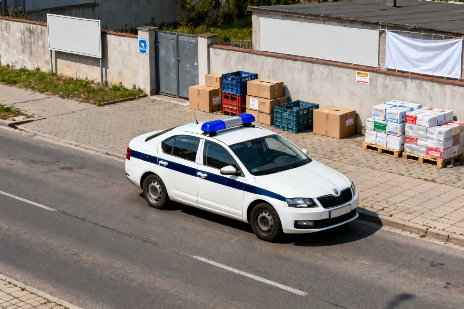 Eskorta policjantów z Sierakowic dla 80‑latka z podejrzeniem zawału