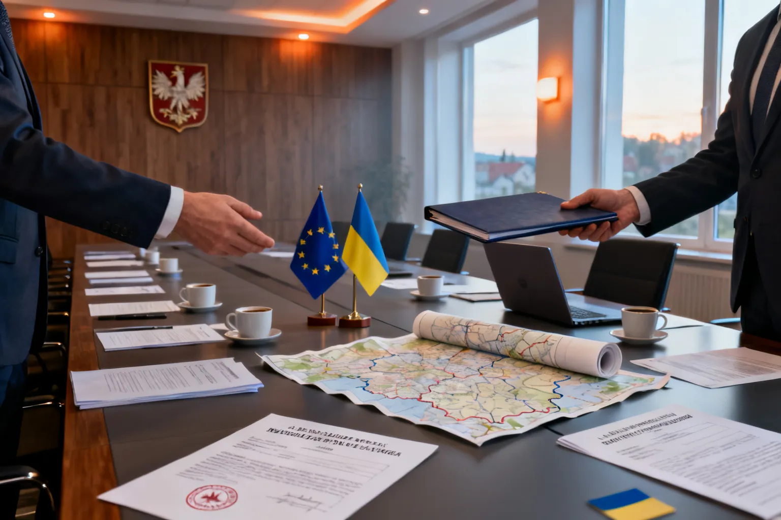 Ukraińscy samorządowcy w Kartuzach rozmawiali o funduszach UE