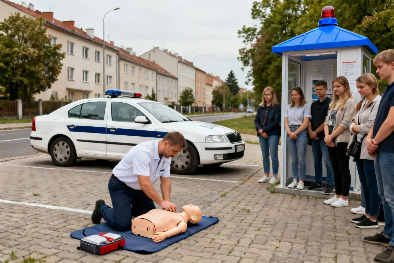 Punkt edukacyjny zamiast mandatu w Żukowie — nauka pierwszej pomocy