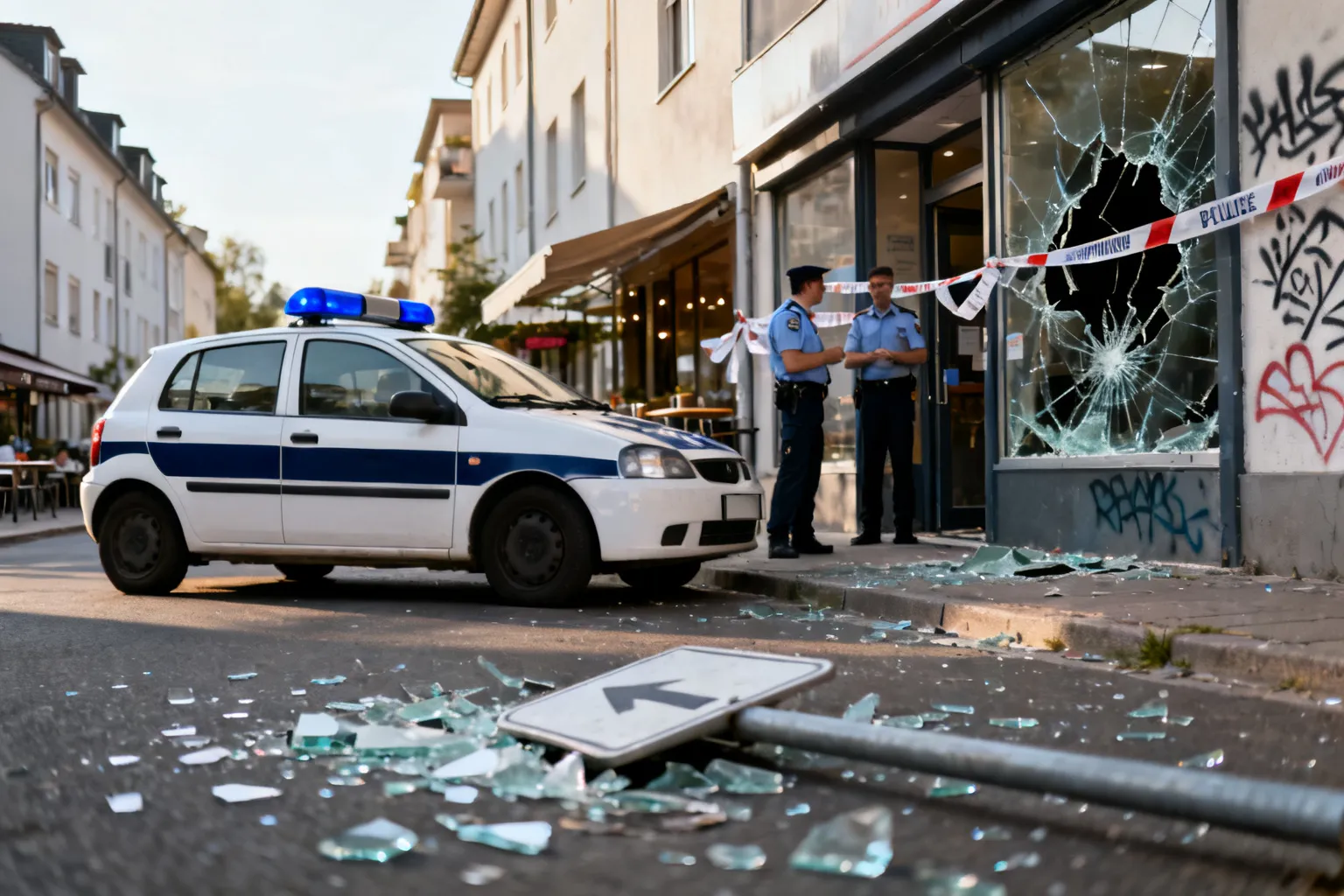 Nastolatkowie zatrzymani za zniszczenie mienia w Małkowie