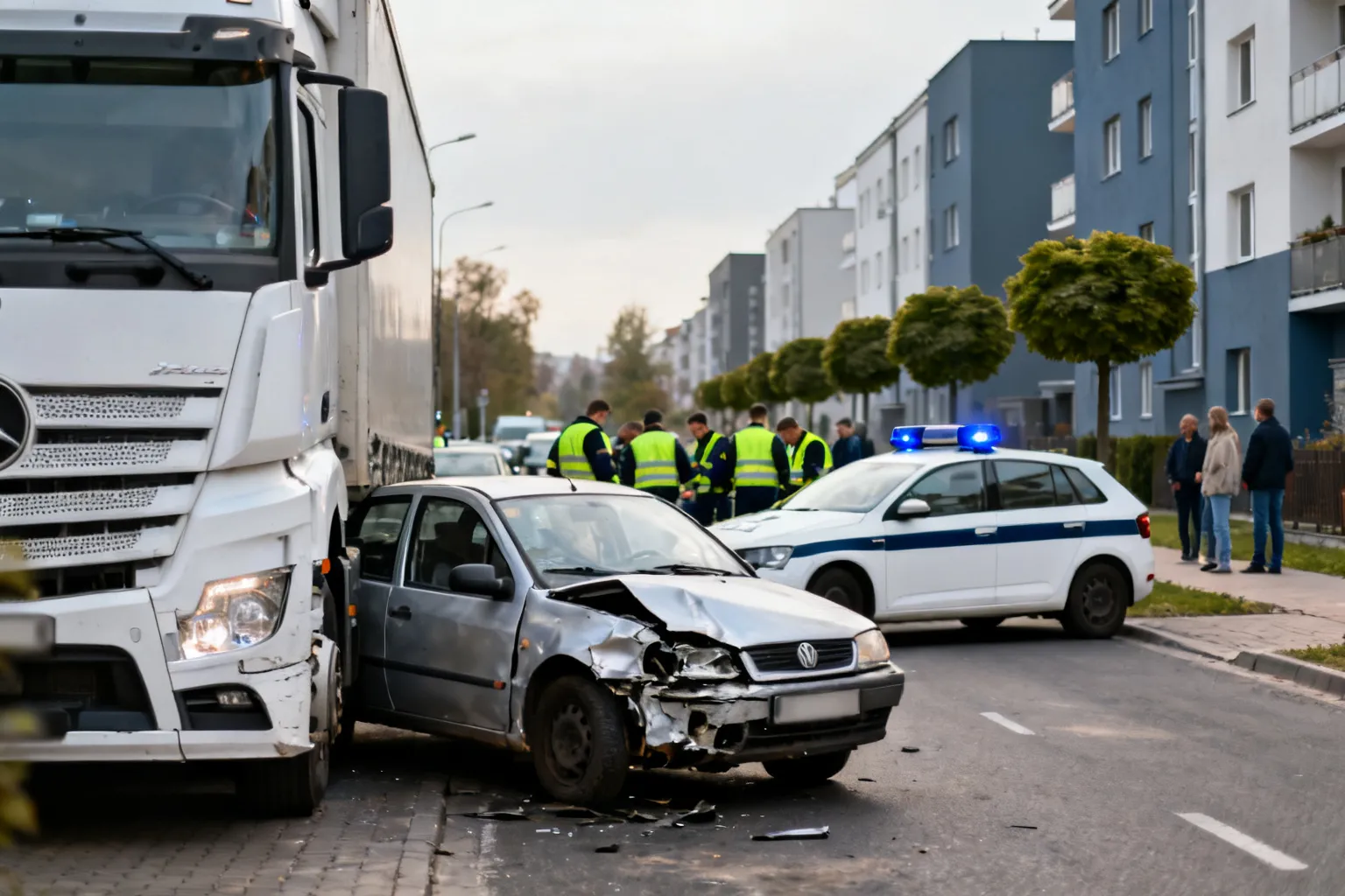 Zderzenie Peugeota z ciężarówką w Klukowej Hucie — kierowca bez uprawnień