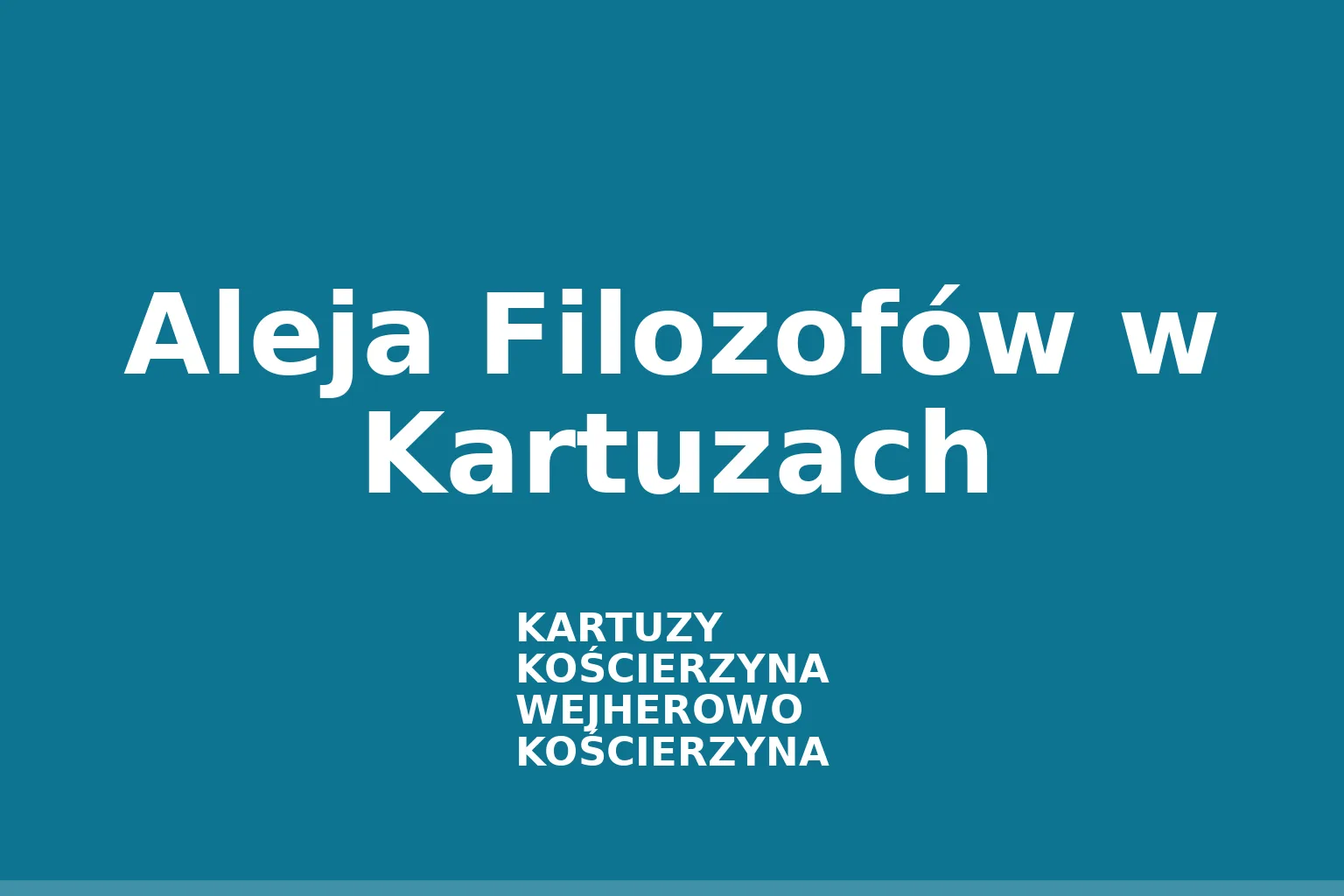 Aleja Filozofów w Kartuzach